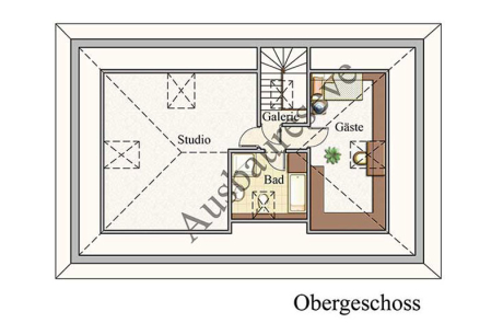 Obergeschoss - Bungalow Konzept B 400 