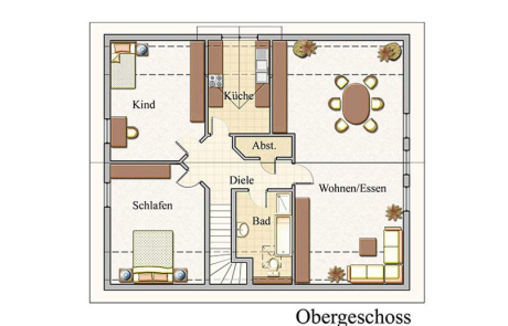 Obergeschoss - Zweifamilienhaus Konzept Z 200 